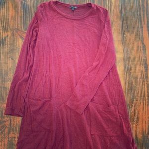 Maroon Sweater Dress